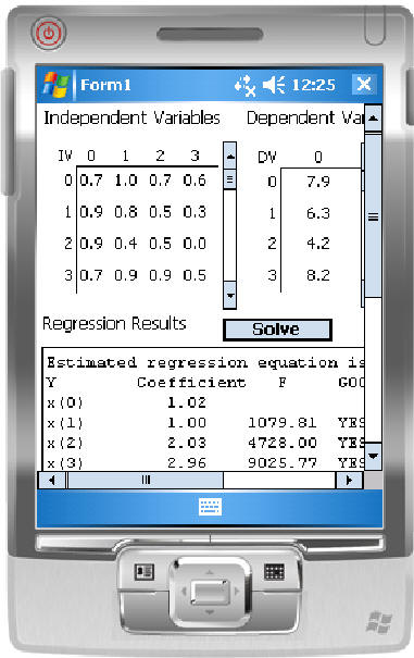 .Net CF (C# and VB) multiple, forard, backward, stepwise and split regression